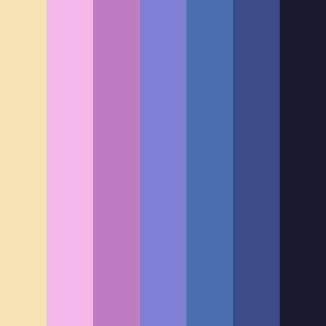 Download dreamy purple color palette PNG image (square)