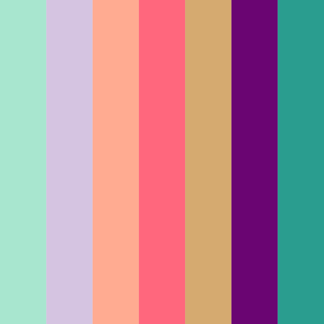 Download nature's spectrum color palette PNG image (square)