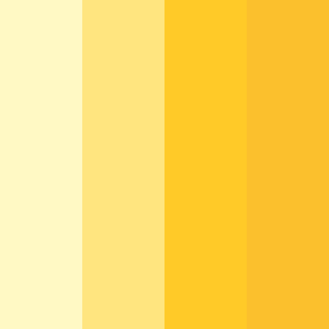 Download bright yellow color palette PNG image (square)