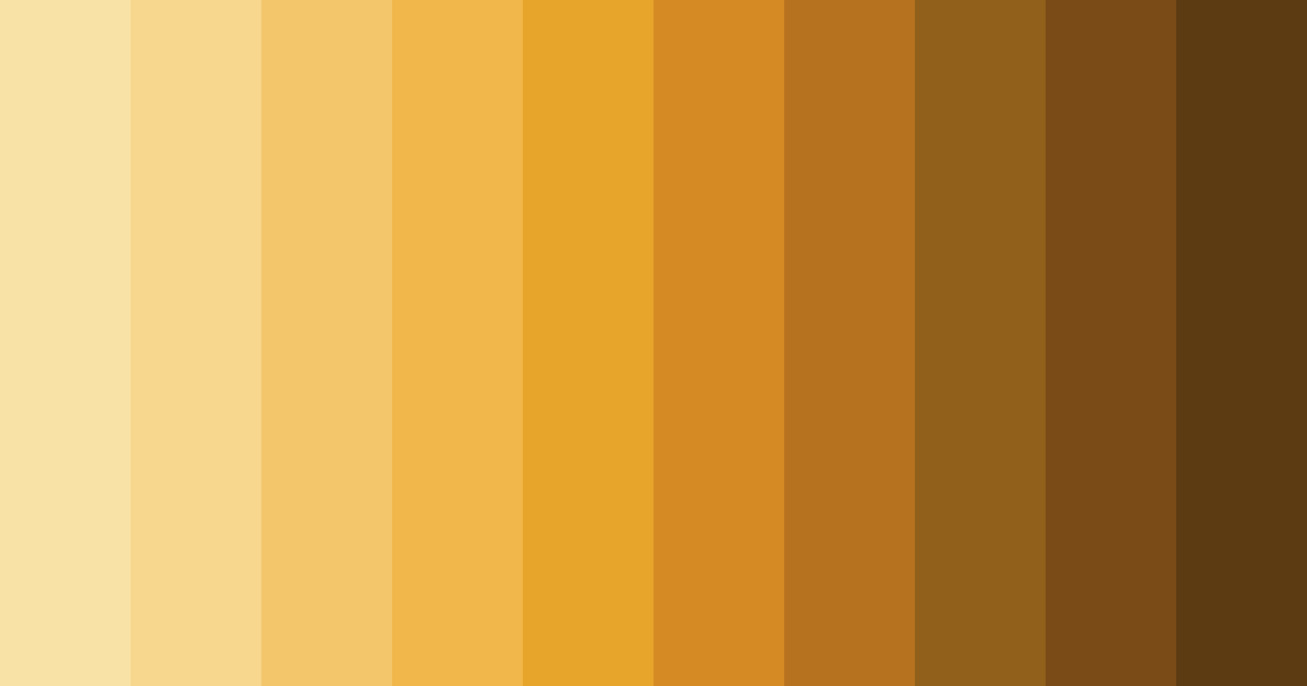 Download golden serenade color palette PNG image (landscape)