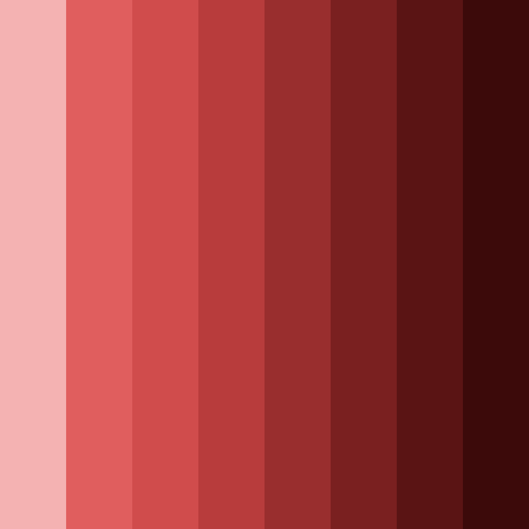 Download red shades color palette PNG image (square)