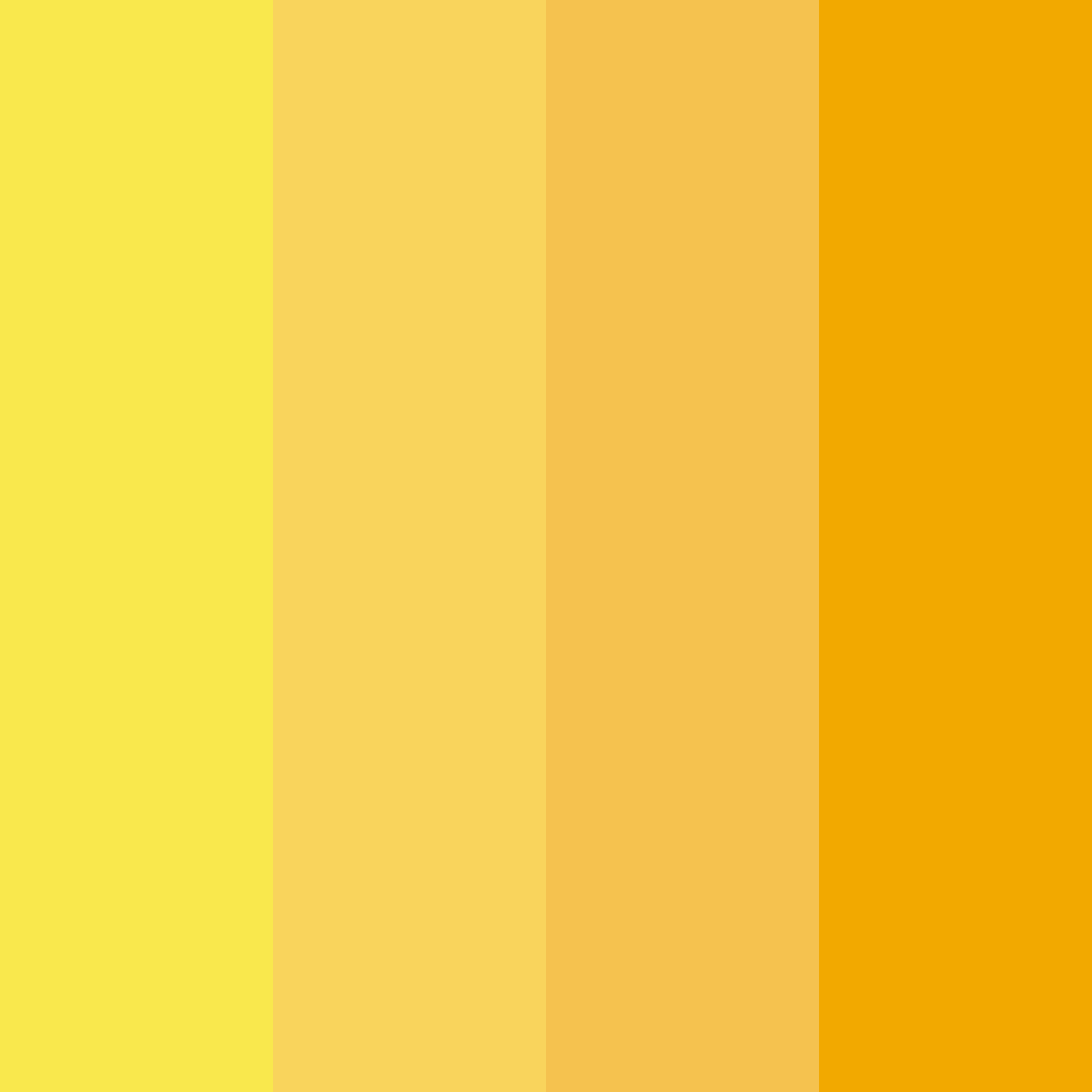 Download bright lemon yellow color palette PNG image (square)