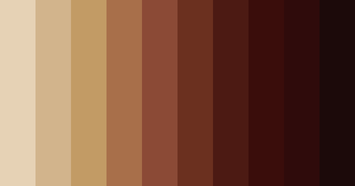 Download rich brown color palette PNG image (landscape)