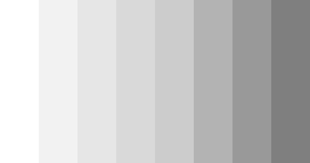 Download shades of white color palette PNG image (landscape)