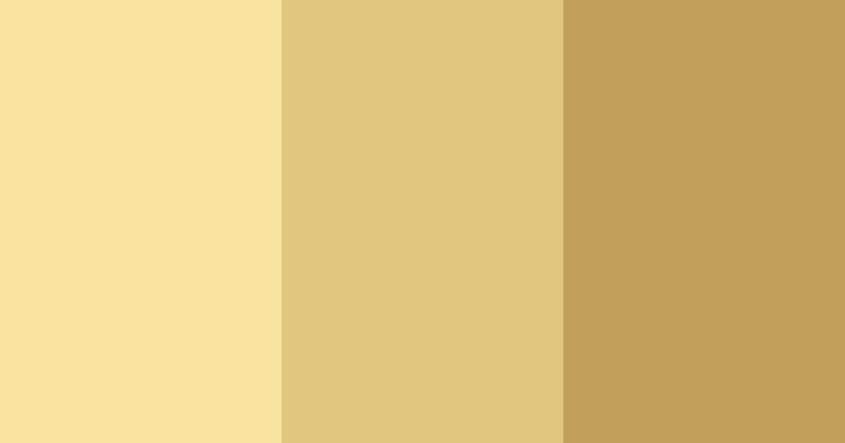 Download golden bubbles color palette PNG image (landscape)