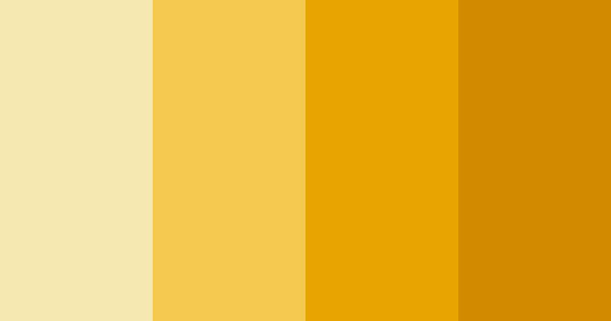 Download yellow summer color palette PNG image (landscape)