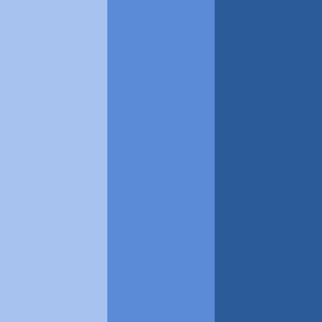 Download shades of blue color palette PNG image (square)