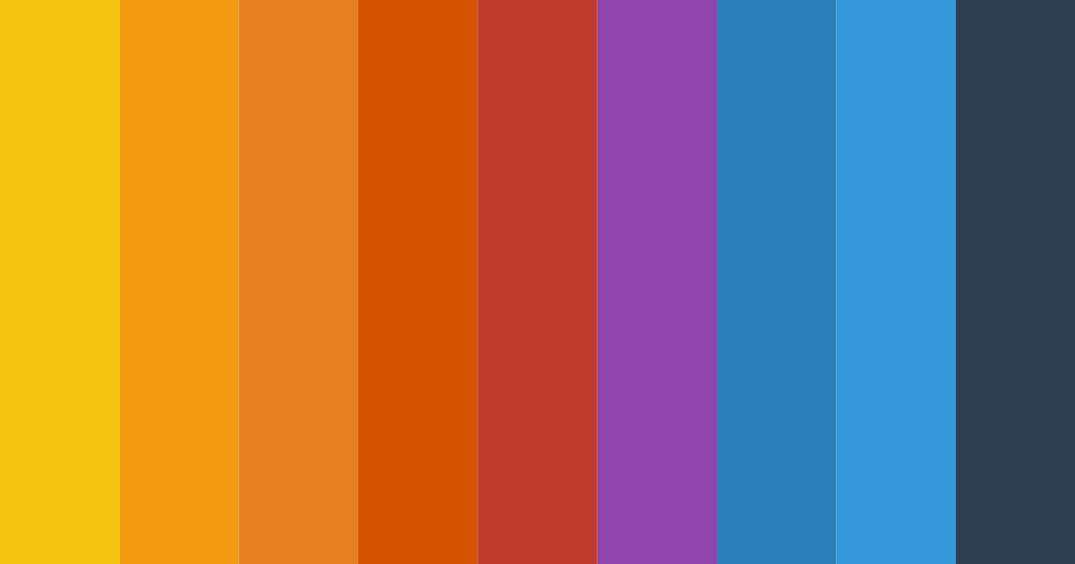 Download emotional spectrum color palette PNG image (landscape)