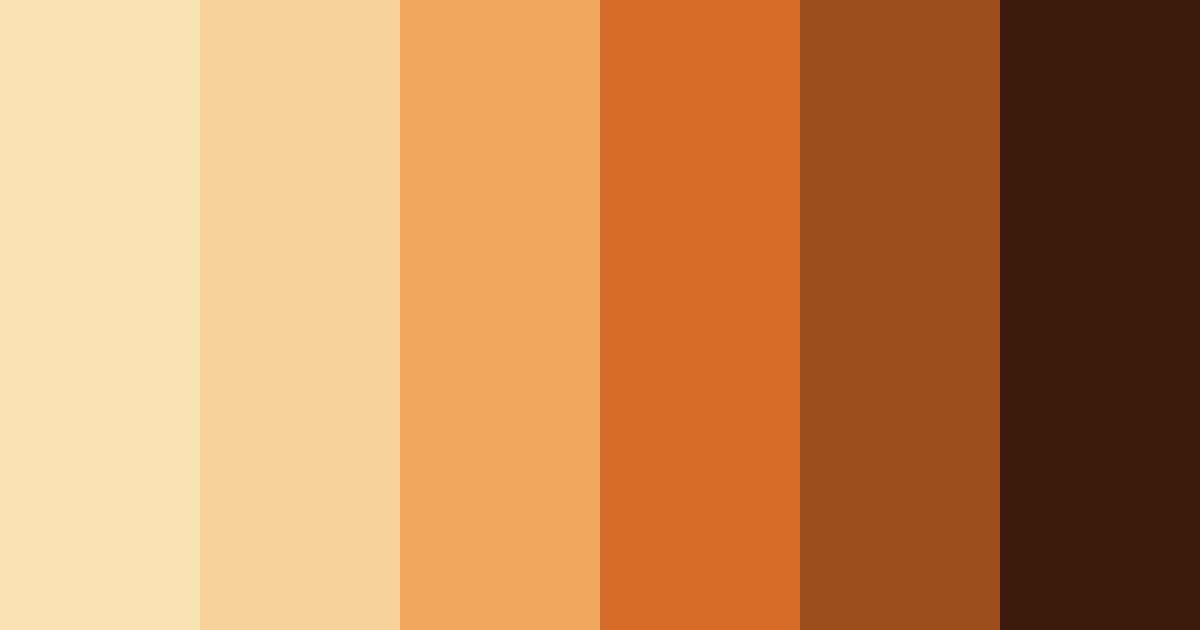 Download warm harvest hues color palette PNG image (landscape)