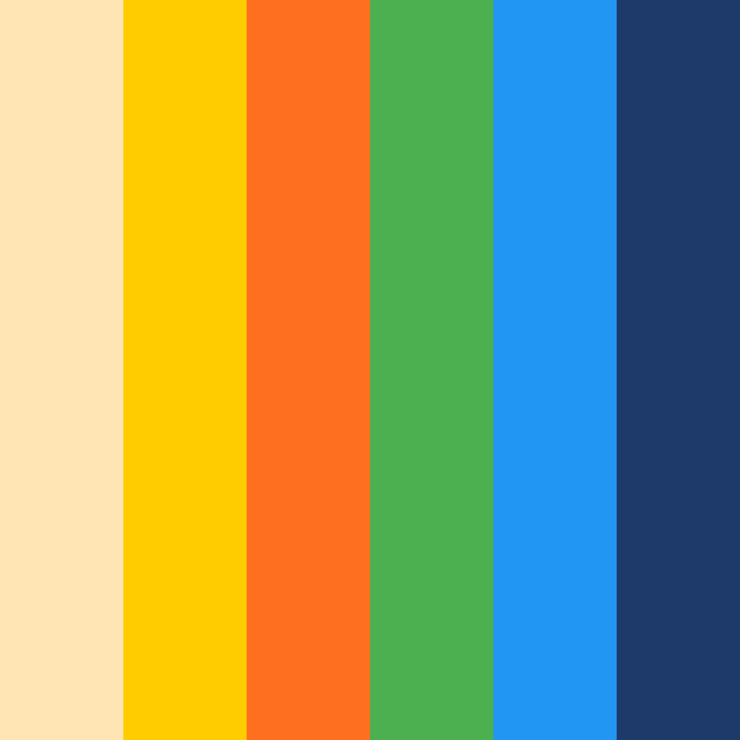 Download sunset harmony color palette PNG image (square)