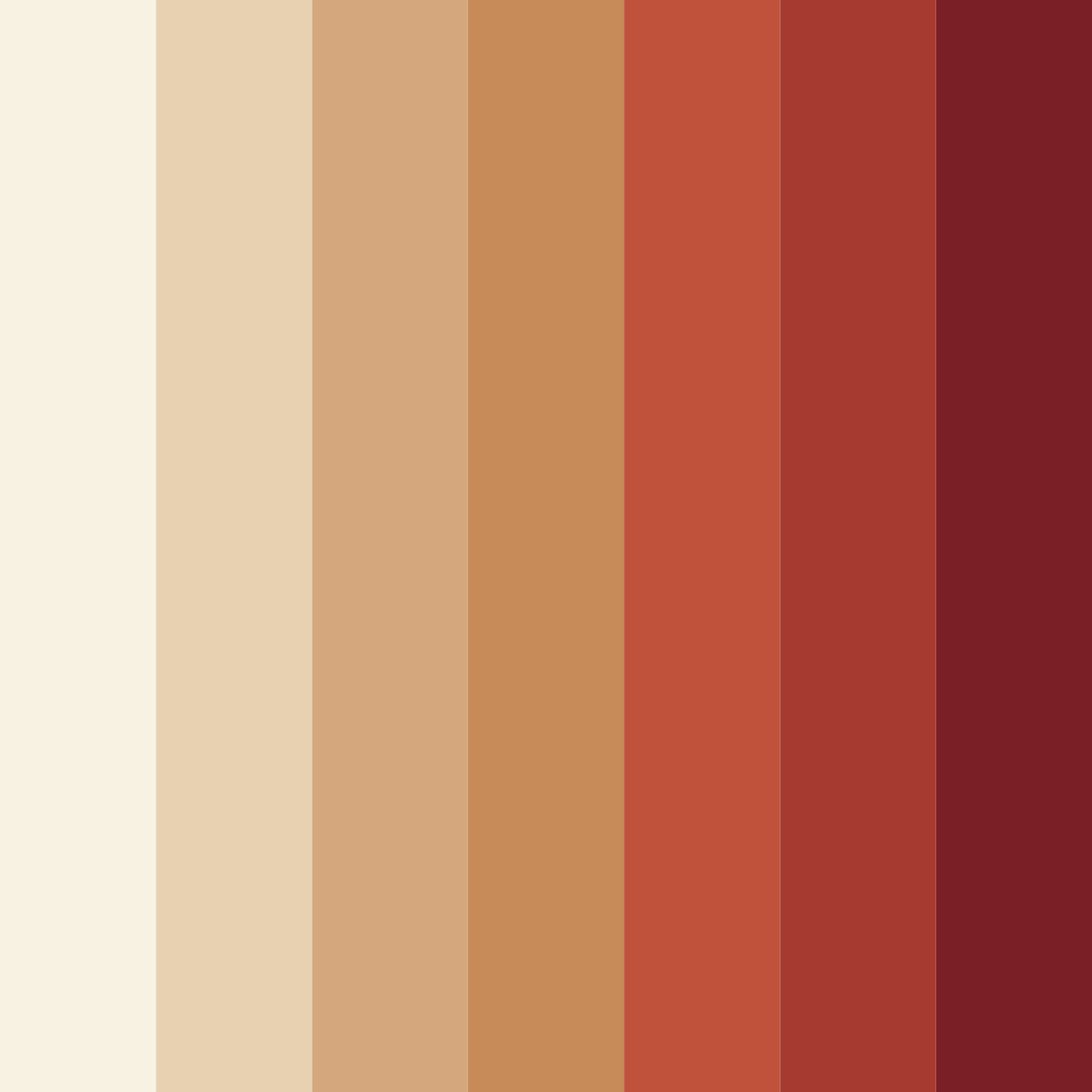 Download autumn ember harmony color palette PNG image (square)