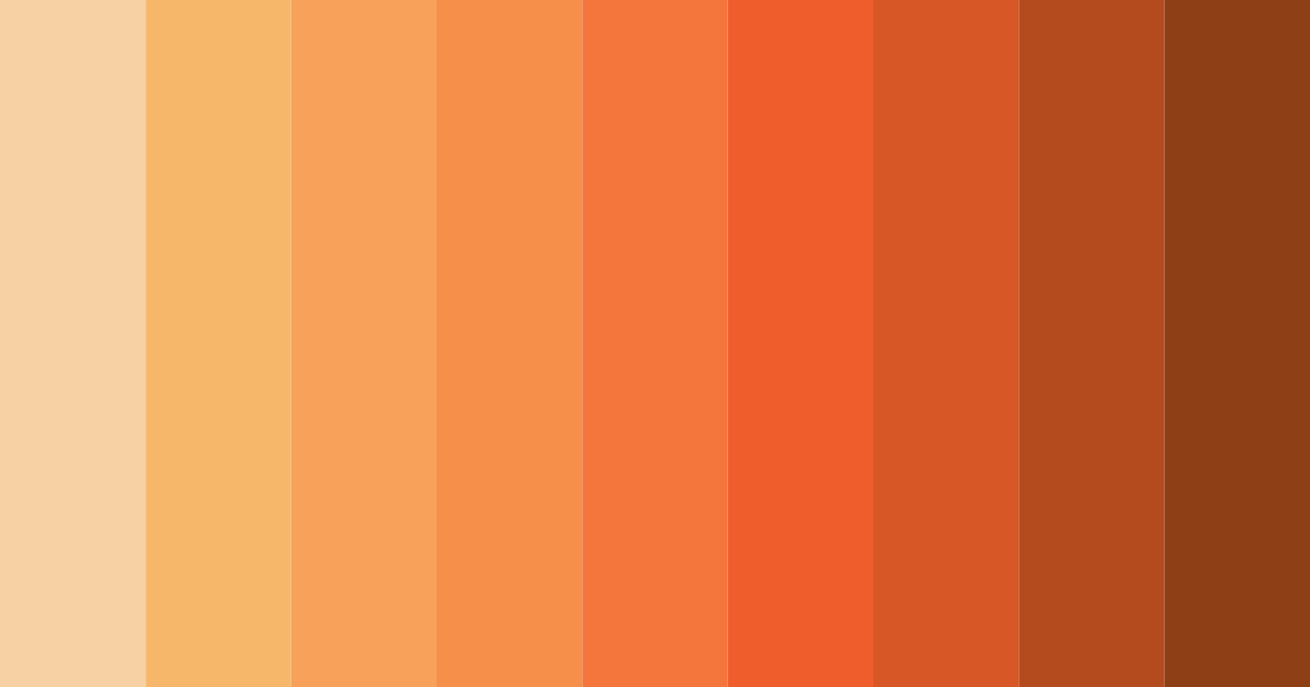 Download warm orange color palette PNG image (landscape)