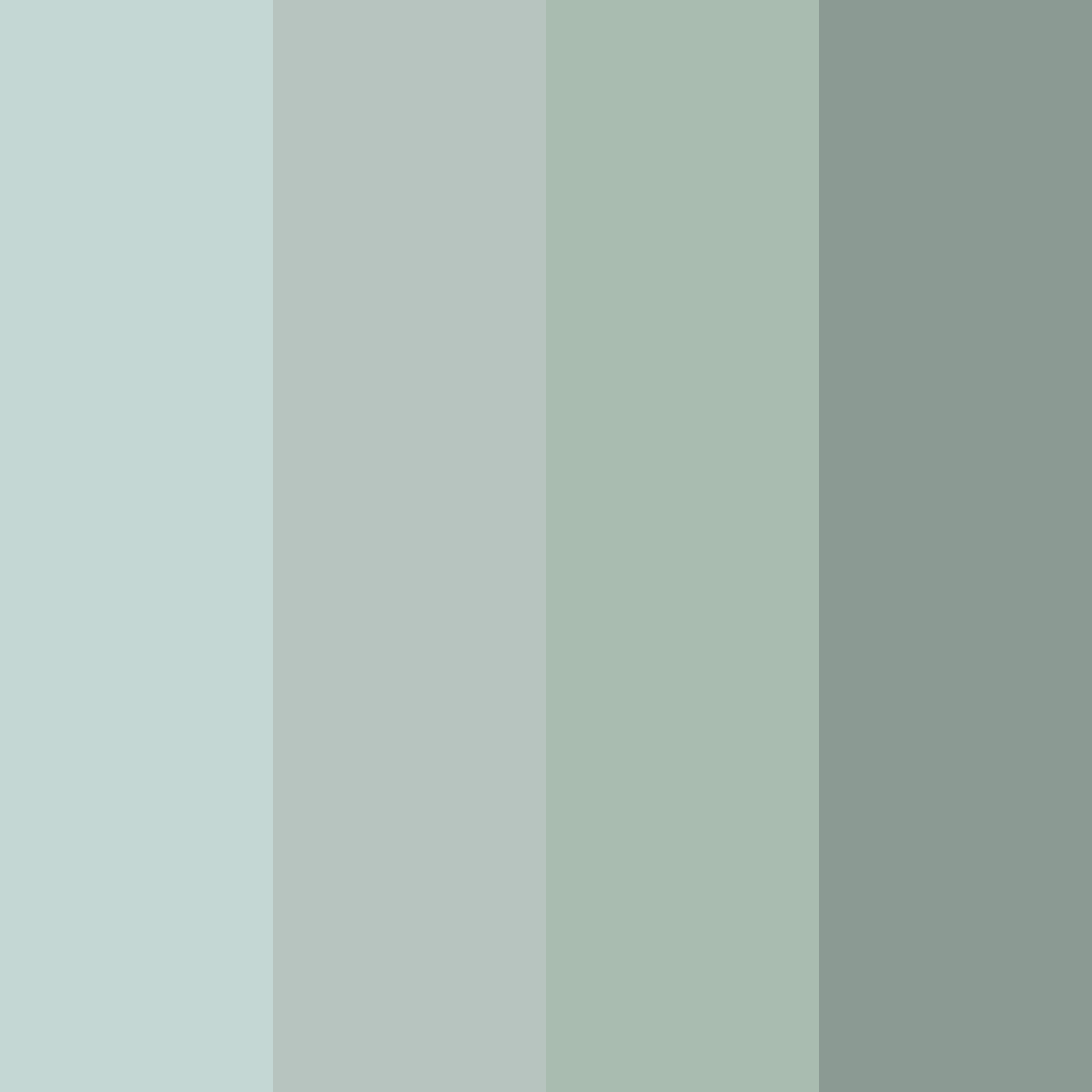 Download teal tones color palette PNG image (square)