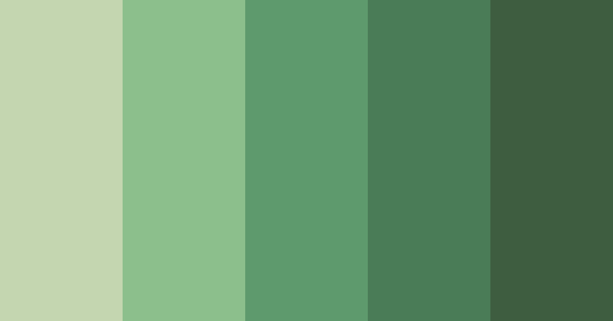 Download shades of green brown color palette PNG image (landscape)