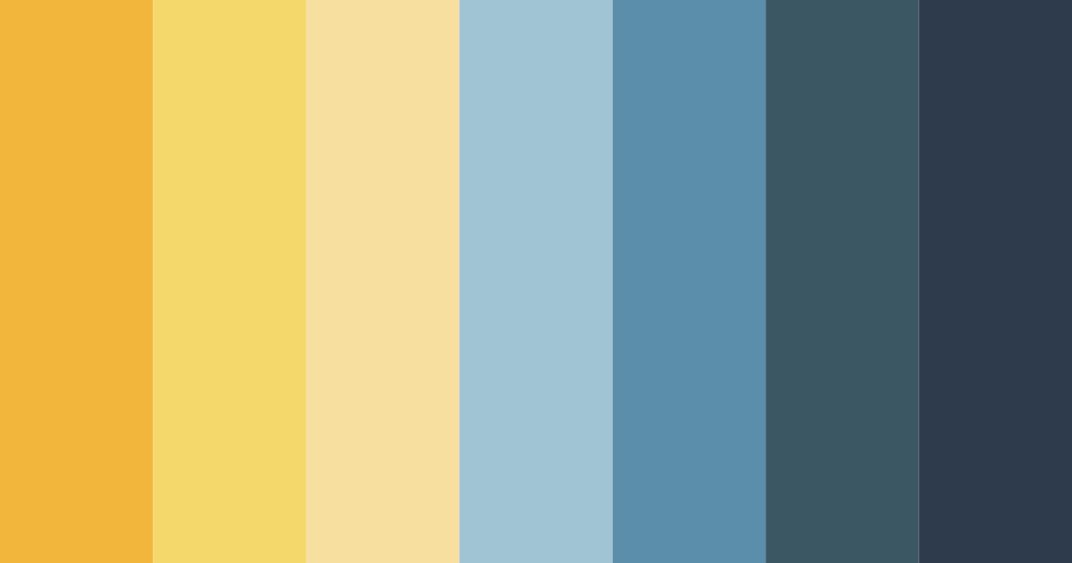 Download contrasting blue color palette PNG image (landscape)