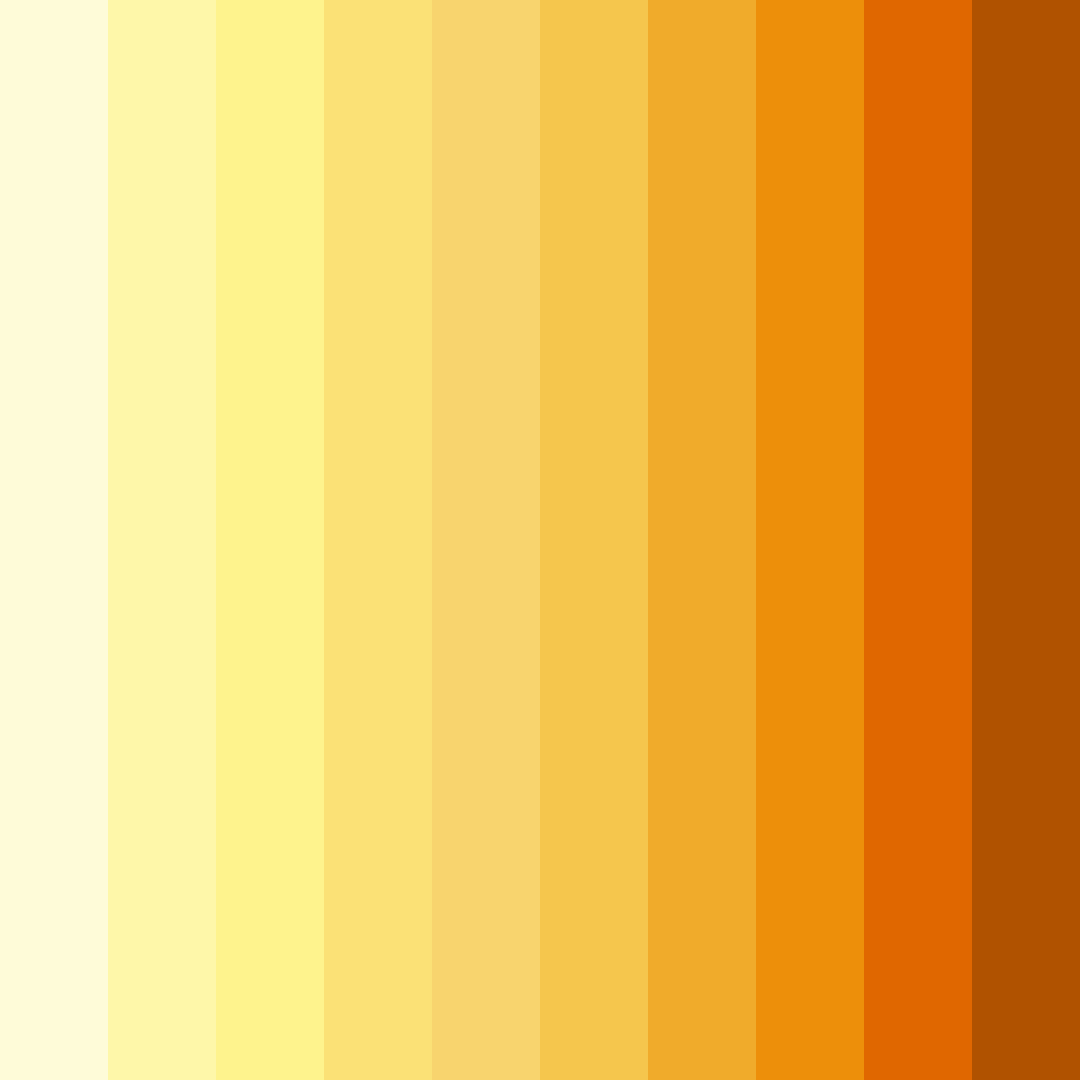 Download vibrant yellow color palette PNG image (square)