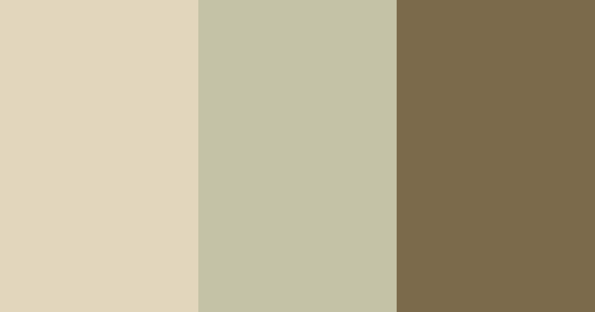 Download olive brown cream color palette PNG image (landscape)