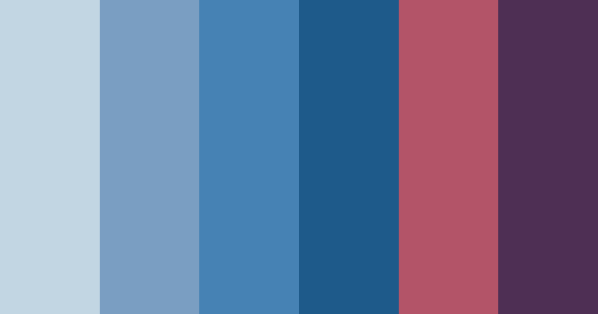 Download azure twilight color palette PNG image (landscape)