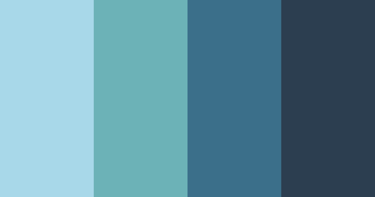 Download oceanic harmony color palette PNG image (landscape)