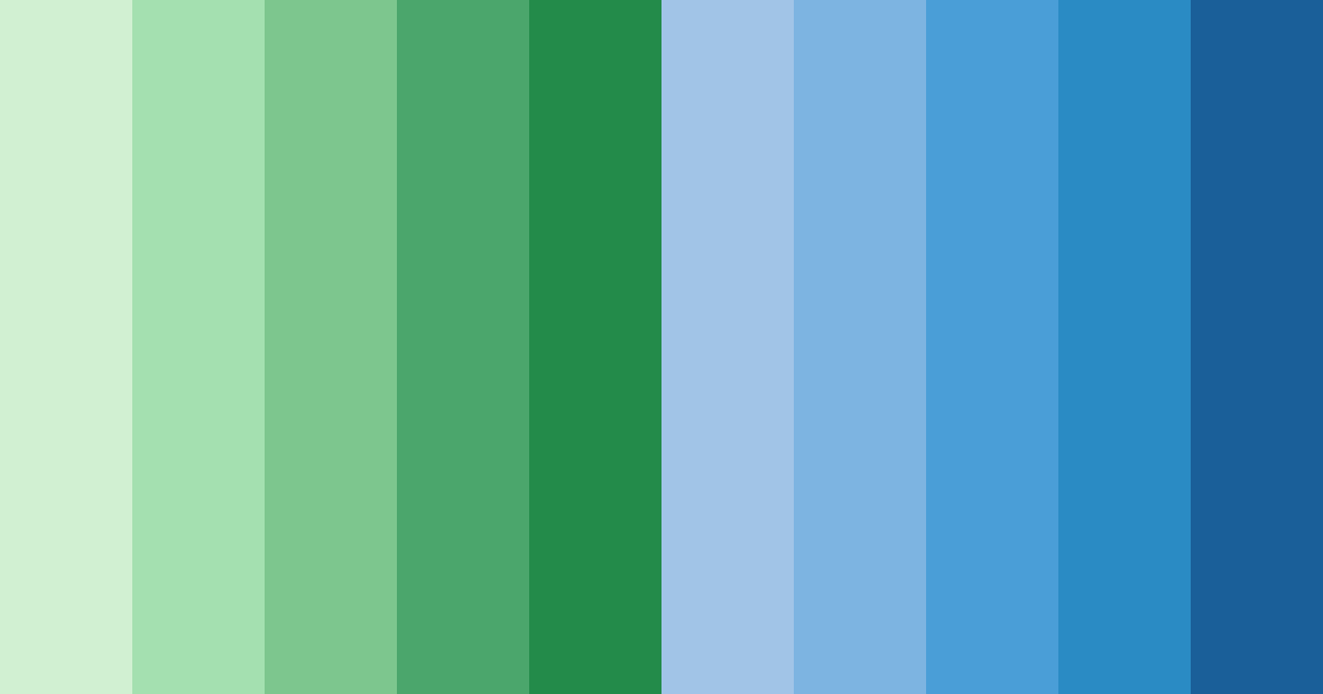 Download shades of blue green color palette PNG image (landscape)