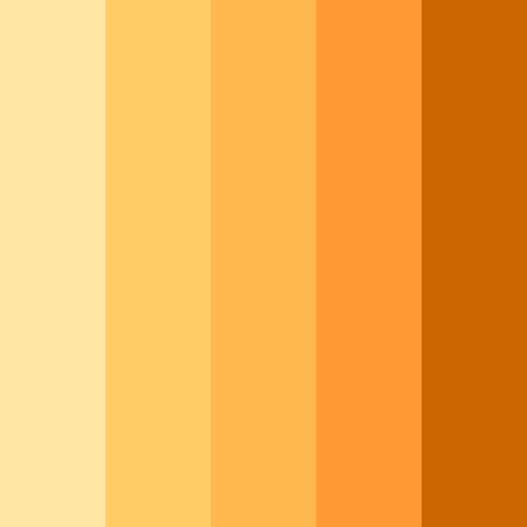 Download golden sunrise color palette PNG image (square)