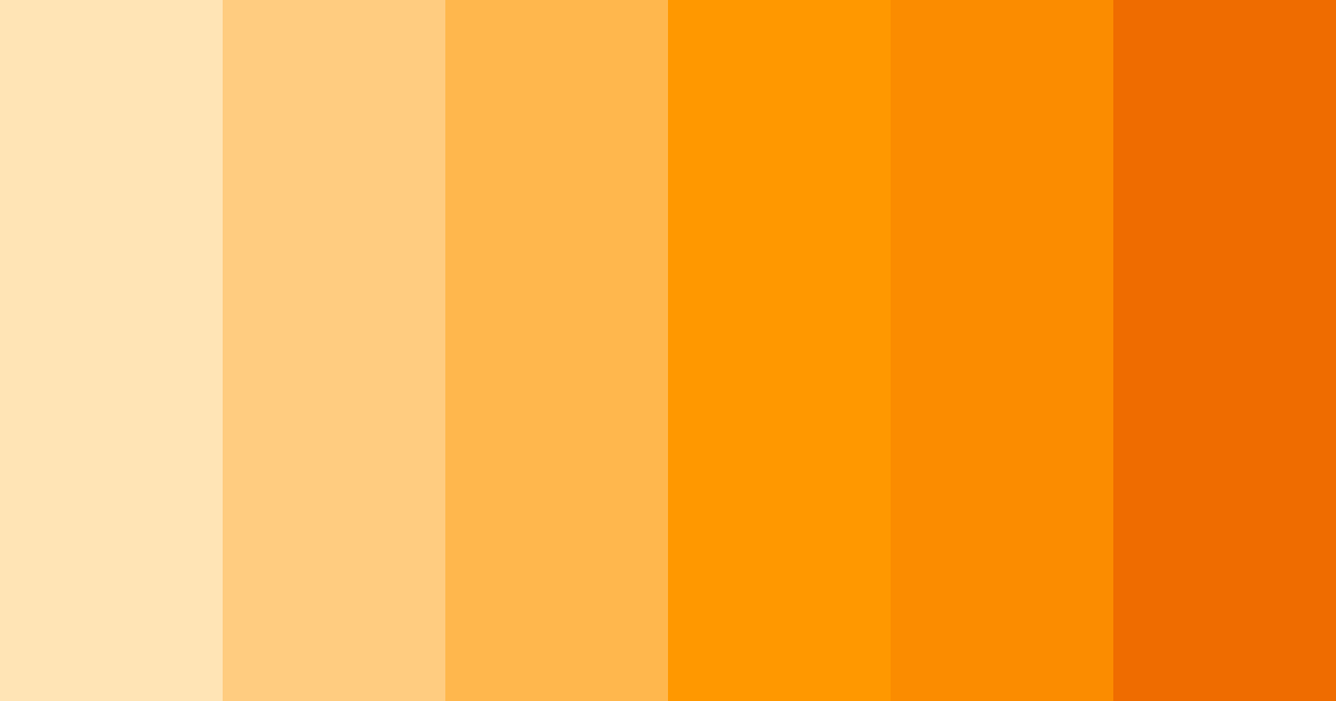 Download bright orange color palette PNG image (landscape)