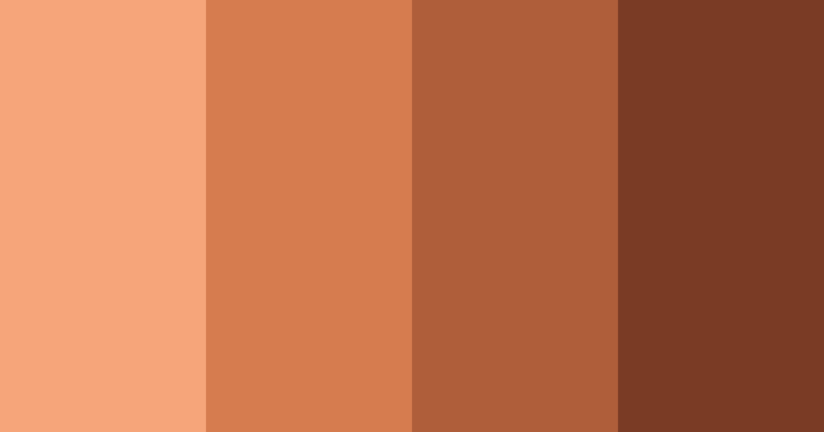 Download terra cotta sunset color palette PNG image (landscape)