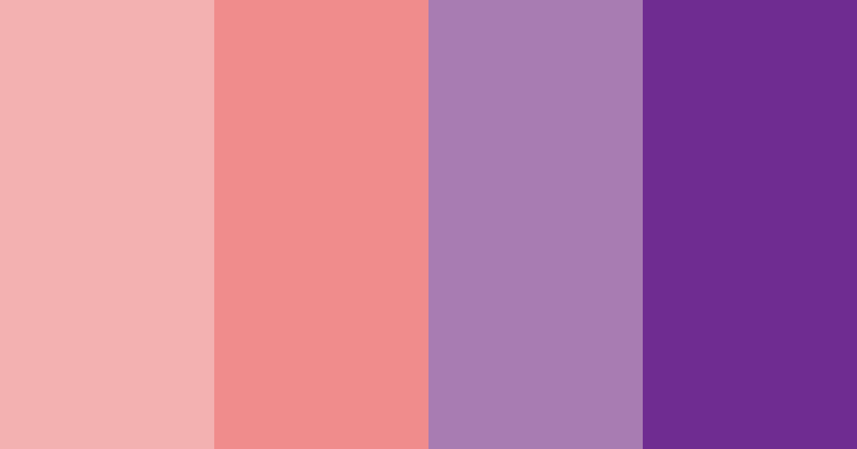 Download red to purple gradient color palette PNG image (landscape)