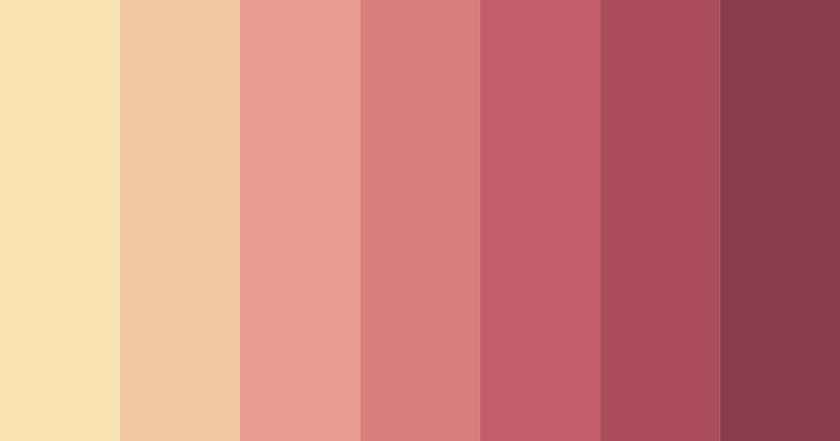 Download sunset blush color palette PNG image (landscape)
