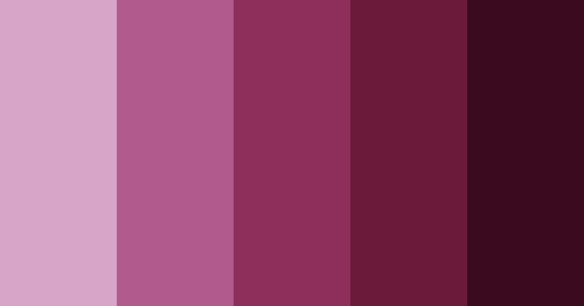 Download dark pink color palette PNG image (landscape)