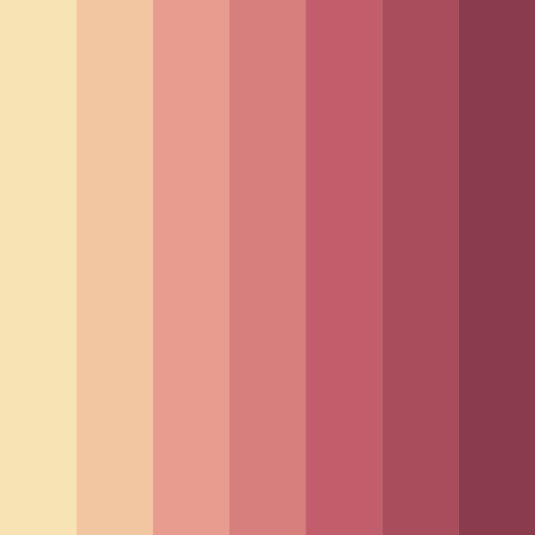 Download sunset blush color palette PNG image (square)