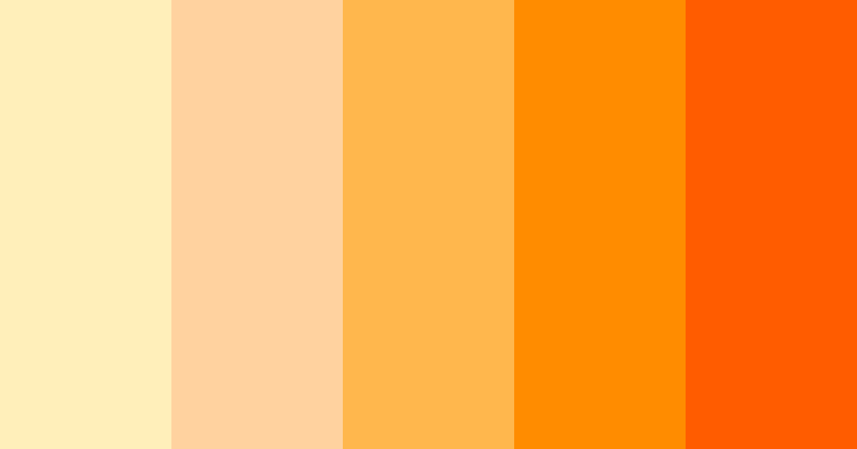 Download sunny citrus burst color palette PNG image (landscape)