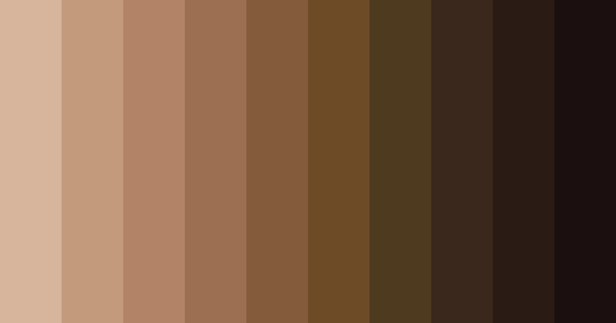 Download warm brown color palette PNG image (landscape)