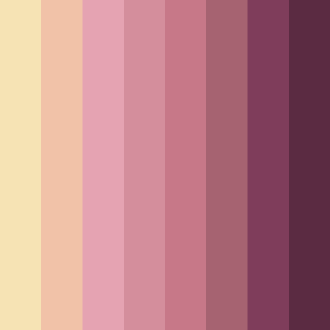 Download shades of pink color palette PNG image (square)