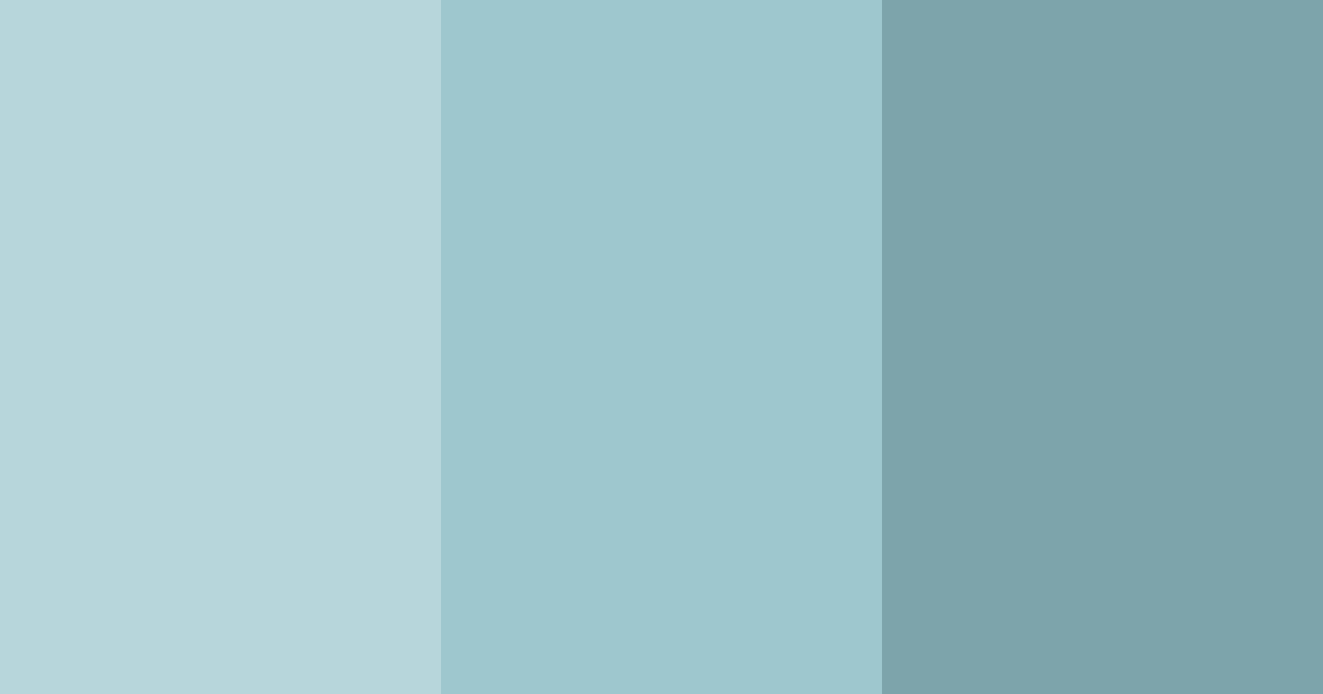 Download ocean mist serenity color palette PNG image (landscape)