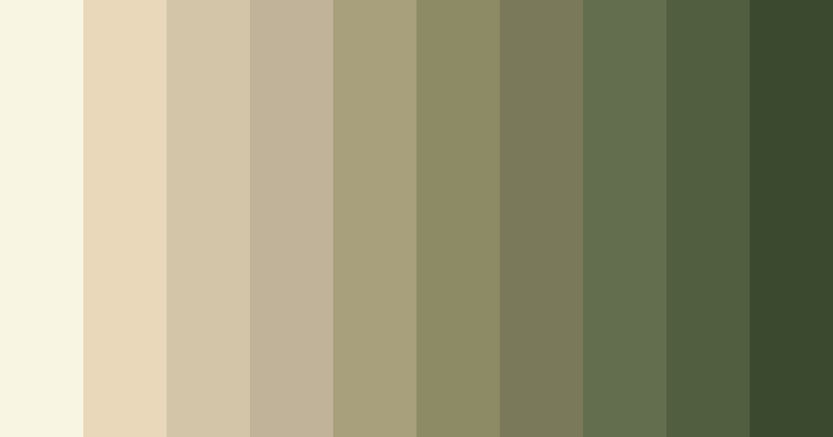 Download shades of beige color palette PNG image (landscape)