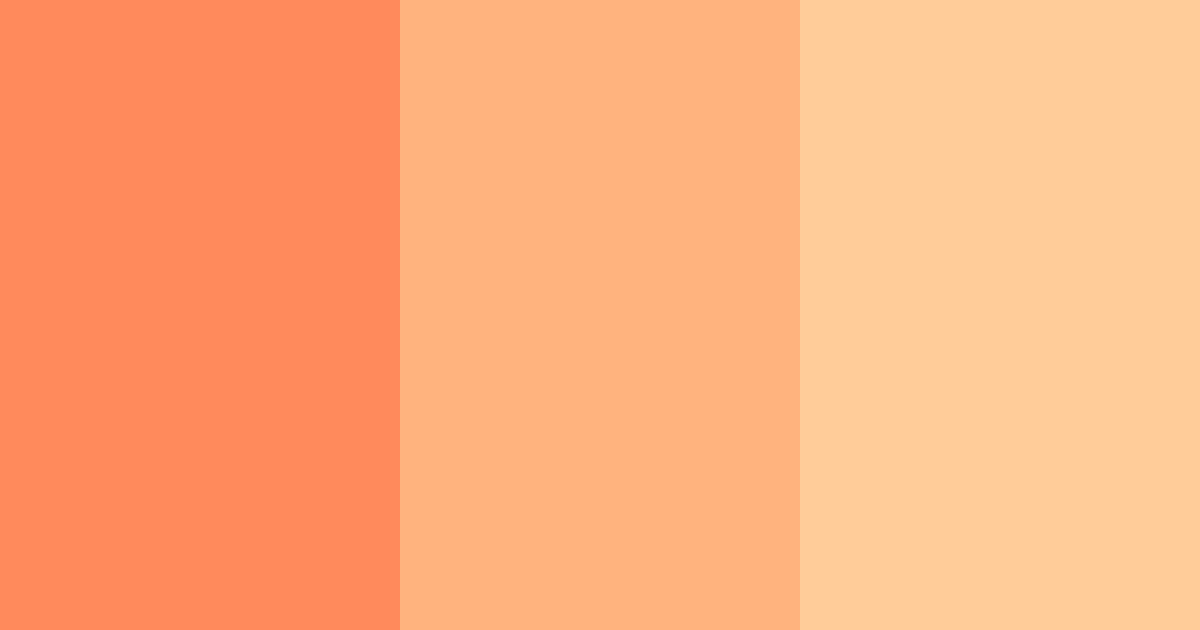 Download warm orange color palette PNG image (landscape)