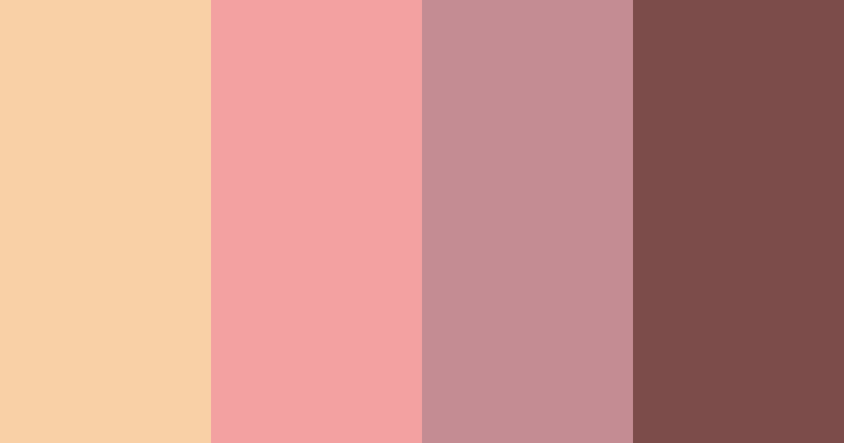 Download flesh tones of emotion color palette PNG image (landscape)