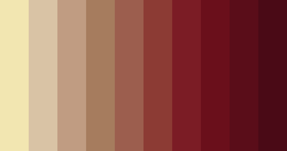 Download rusty reds color palette PNG image (landscape)