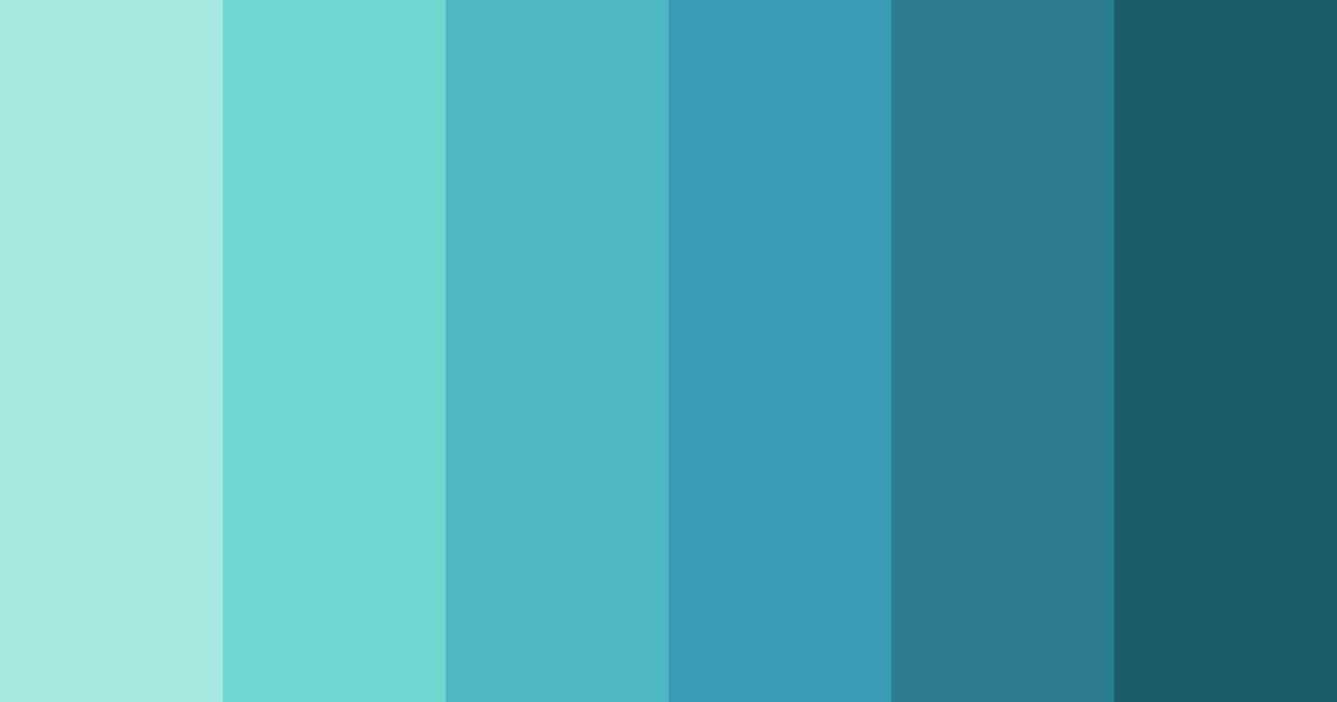 Download aqua harmony color palette PNG image (landscape)