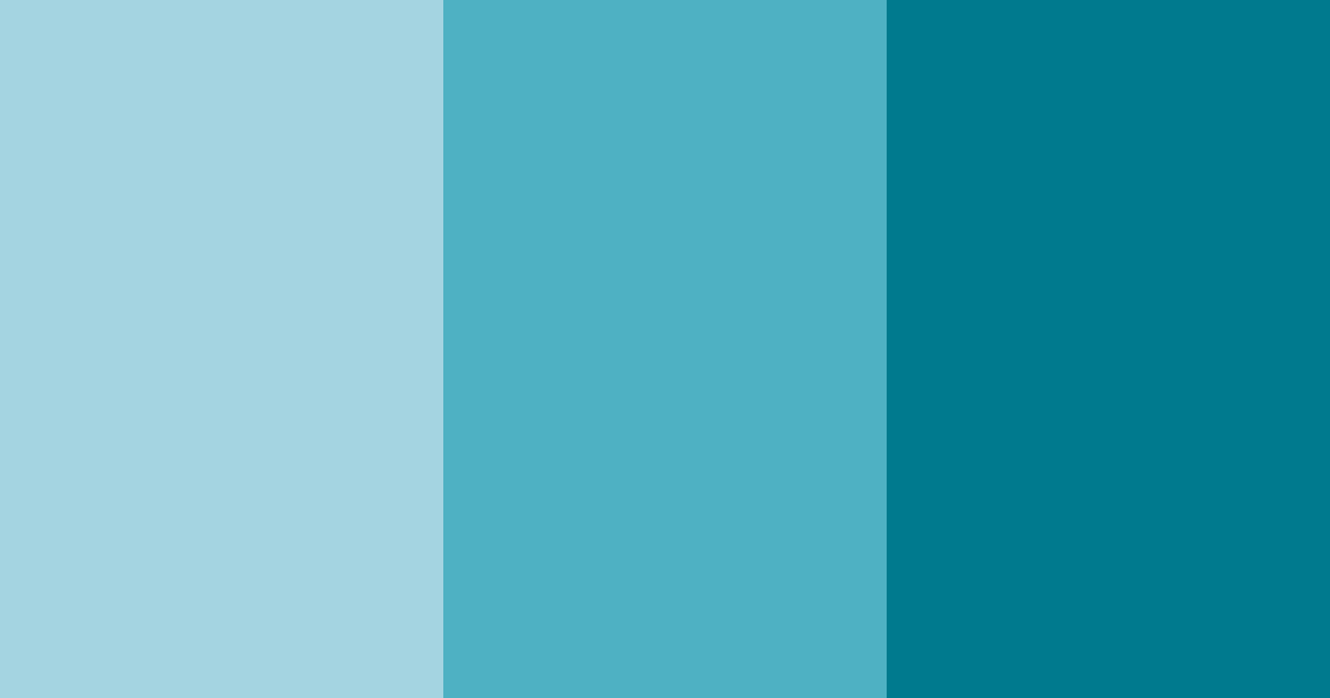 Download aqua harmony color palette PNG image (landscape)