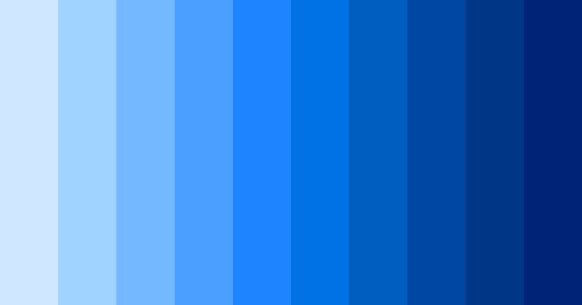 Download shades of tech blue color palette PNG image (landscape)