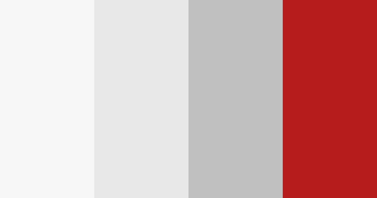 Download racing silver and crimson color palette PNG image (landscape)