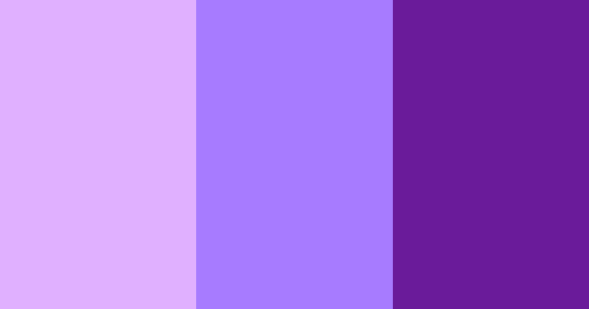 Download purple shades color palette PNG image (landscape)