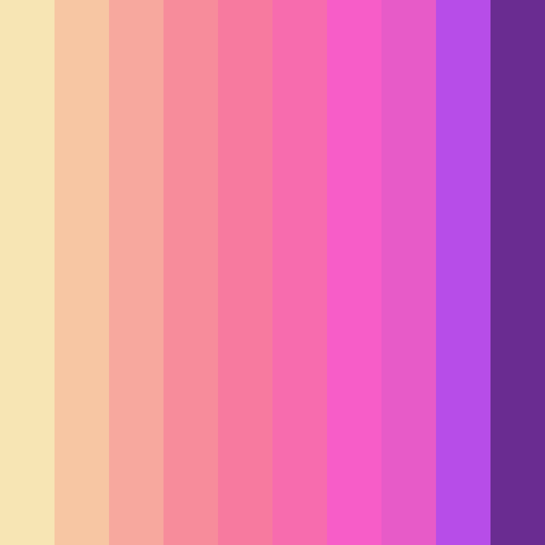 Download rainbow dreams color palette PNG image (square)