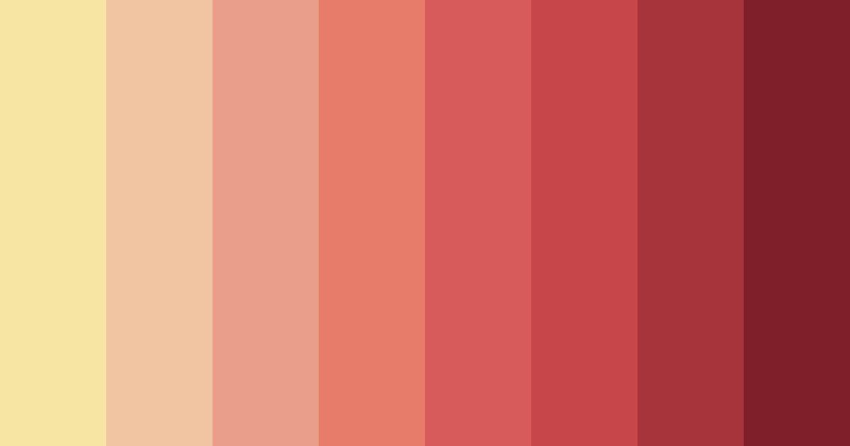 Download sunset serenade color palette PNG image (landscape)