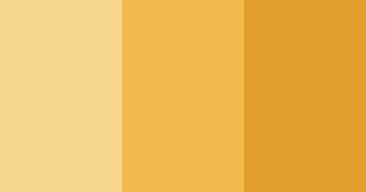 Download golden shades color palette PNG image (landscape)