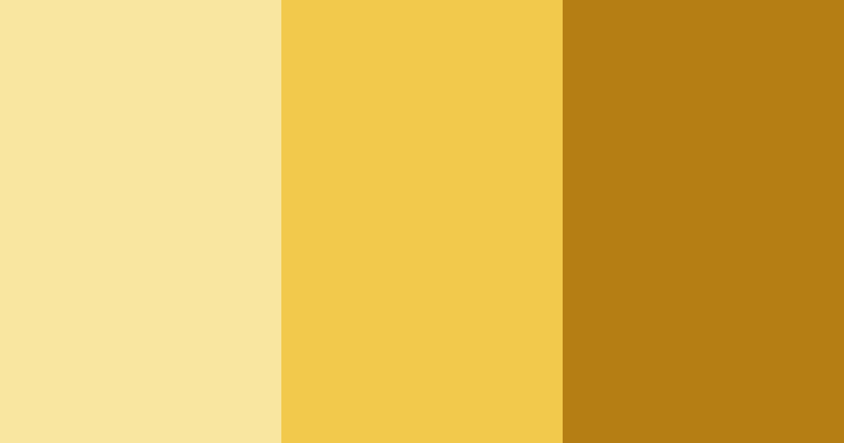 Download yellow sunshine color palette PNG image (landscape)