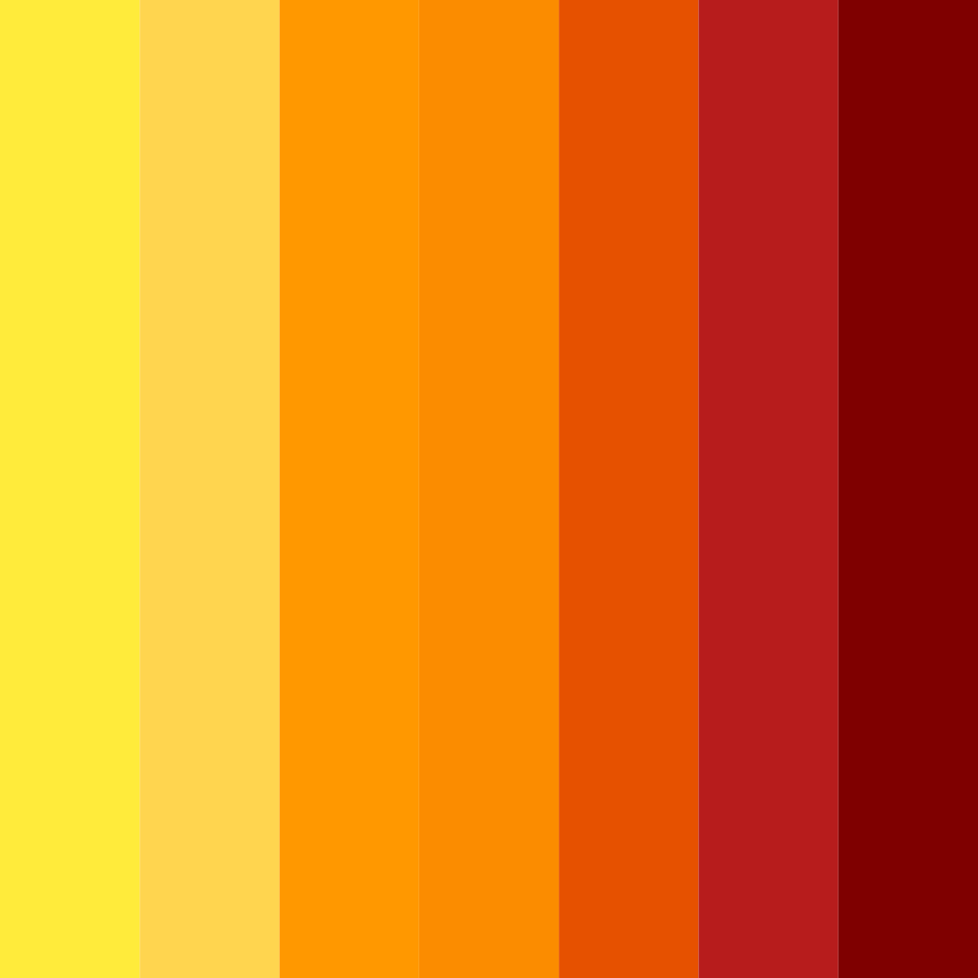 Download fiery orange red color palette PNG image (square)