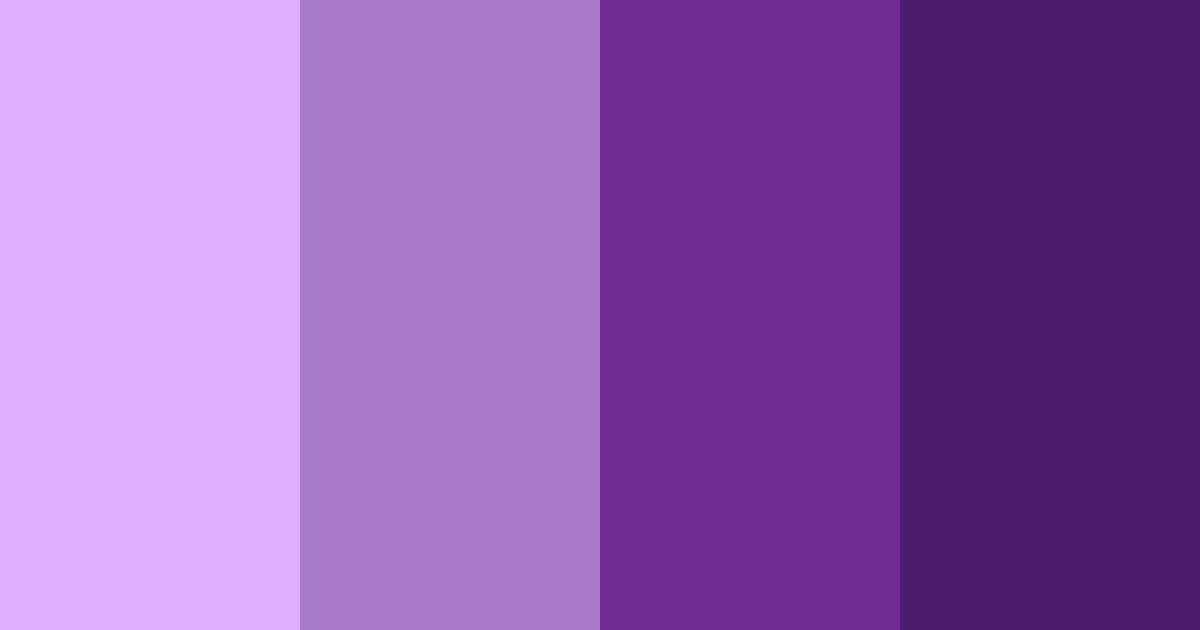 Download vibrant purple color palette PNG image (landscape)